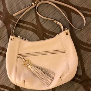 beige michael kors purse